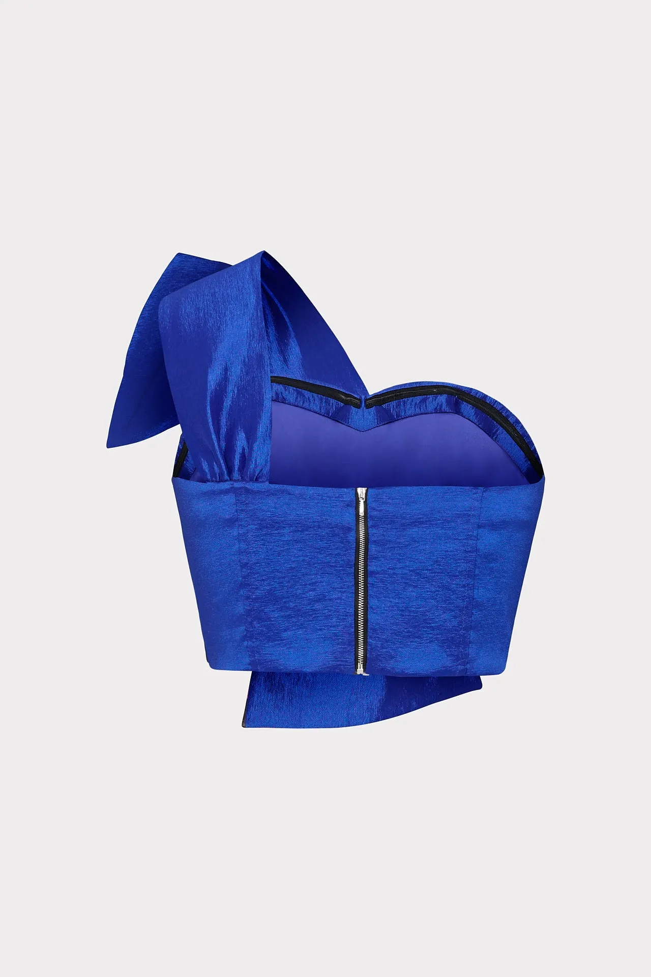 Laney Bow Taffeta Crop Top