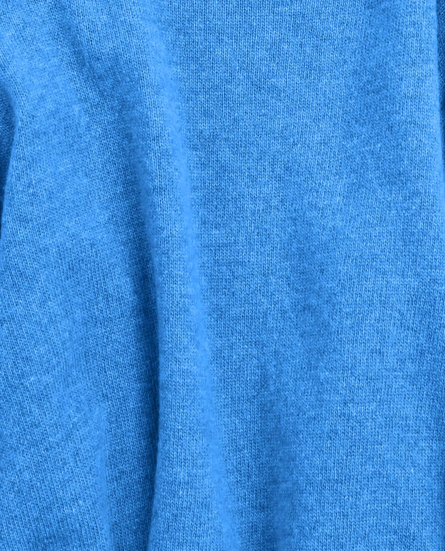 Light Merino Wool Crew - Pacific Blue