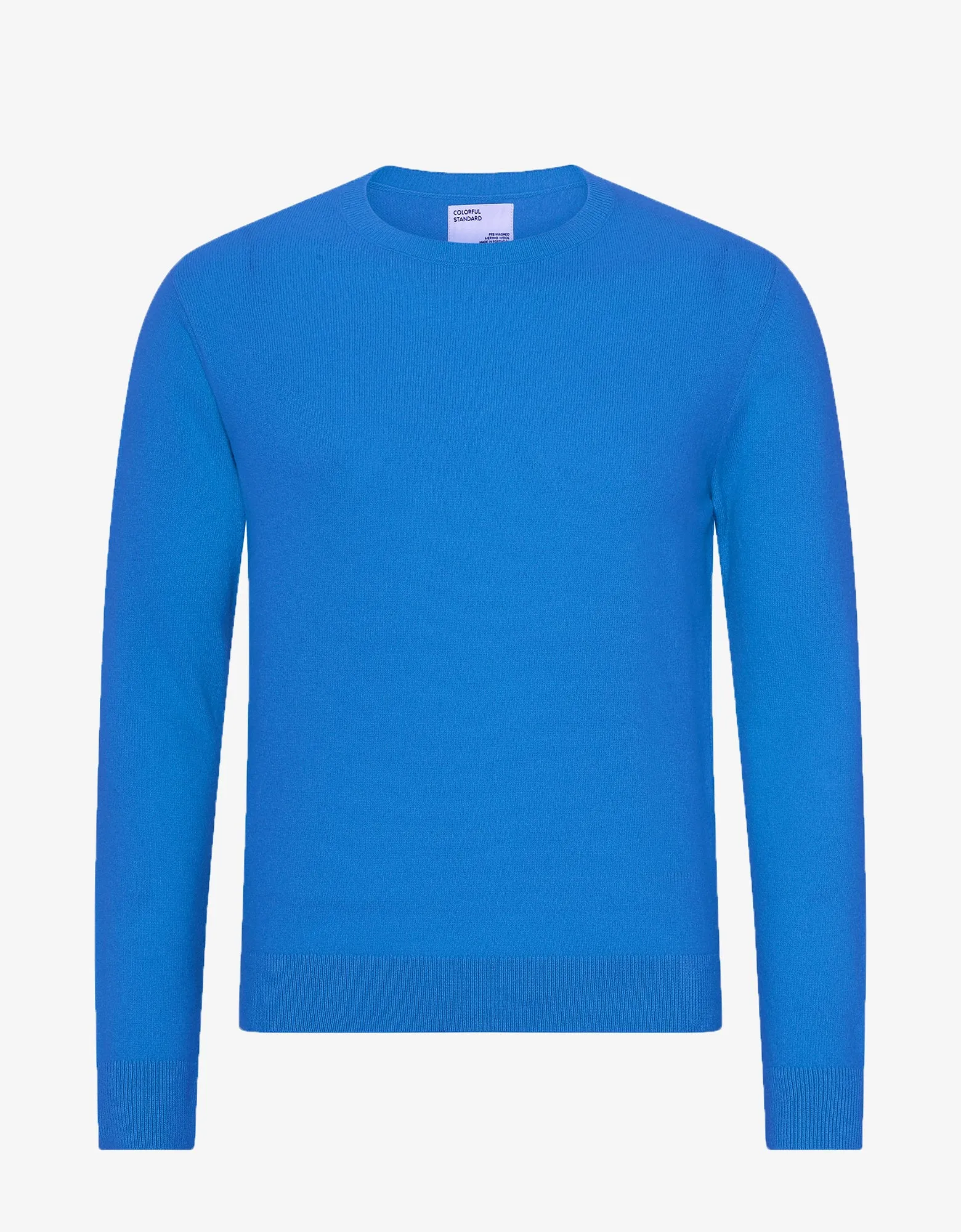 Light Merino Wool Crew - Pacific Blue