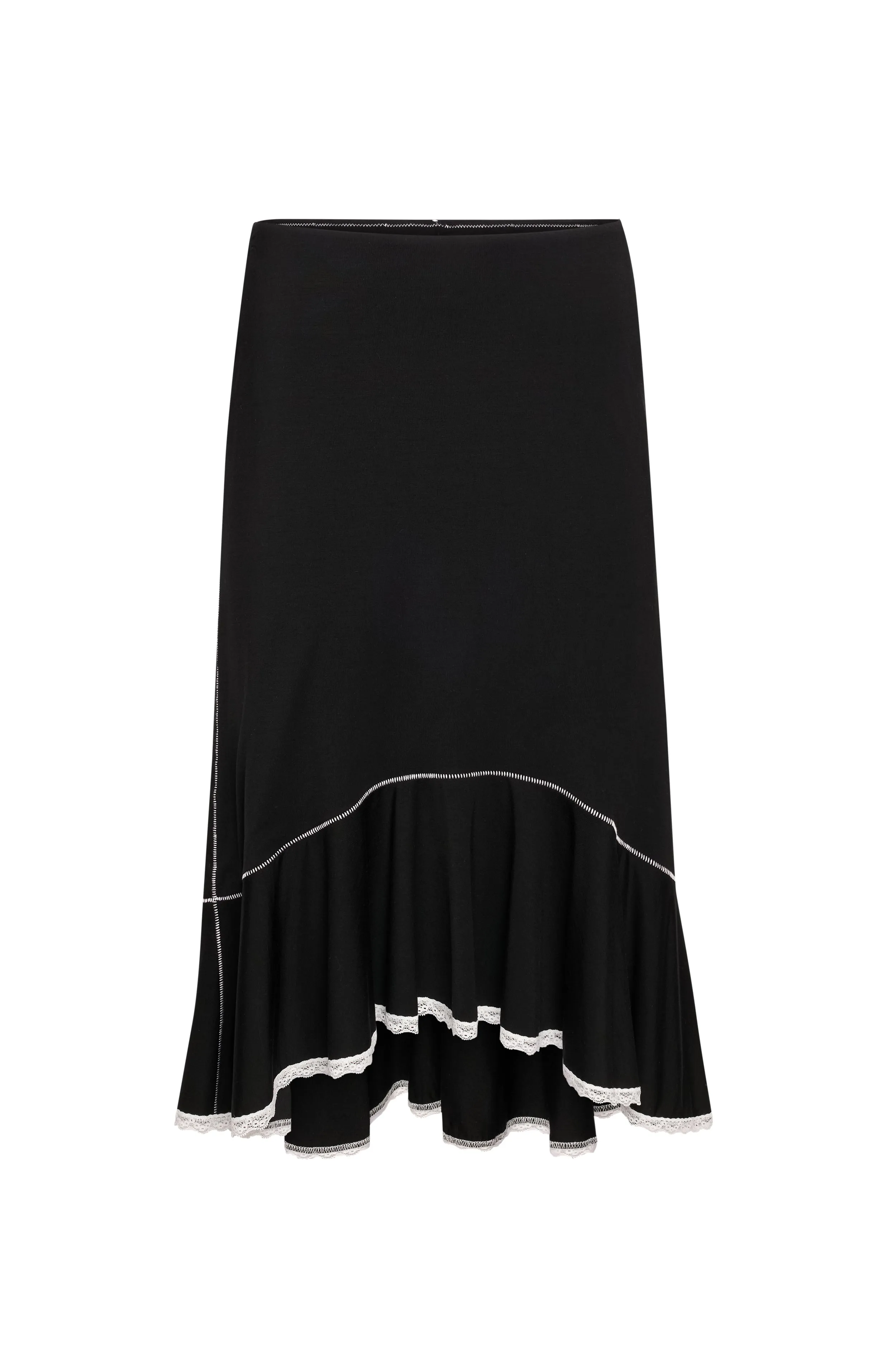 Low Rise Dainty Midi Skirt