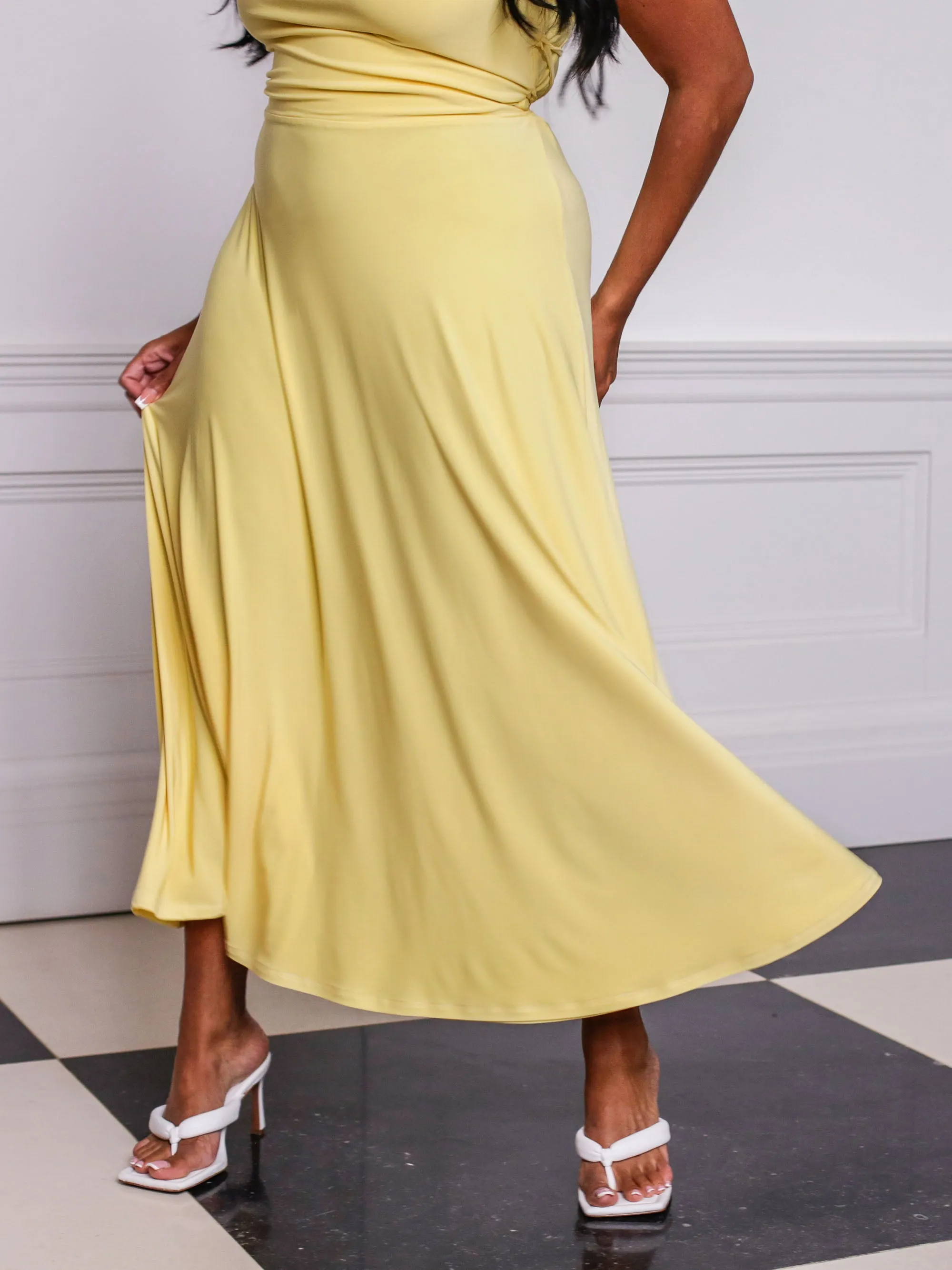 Lulah Drape Maxi Dress