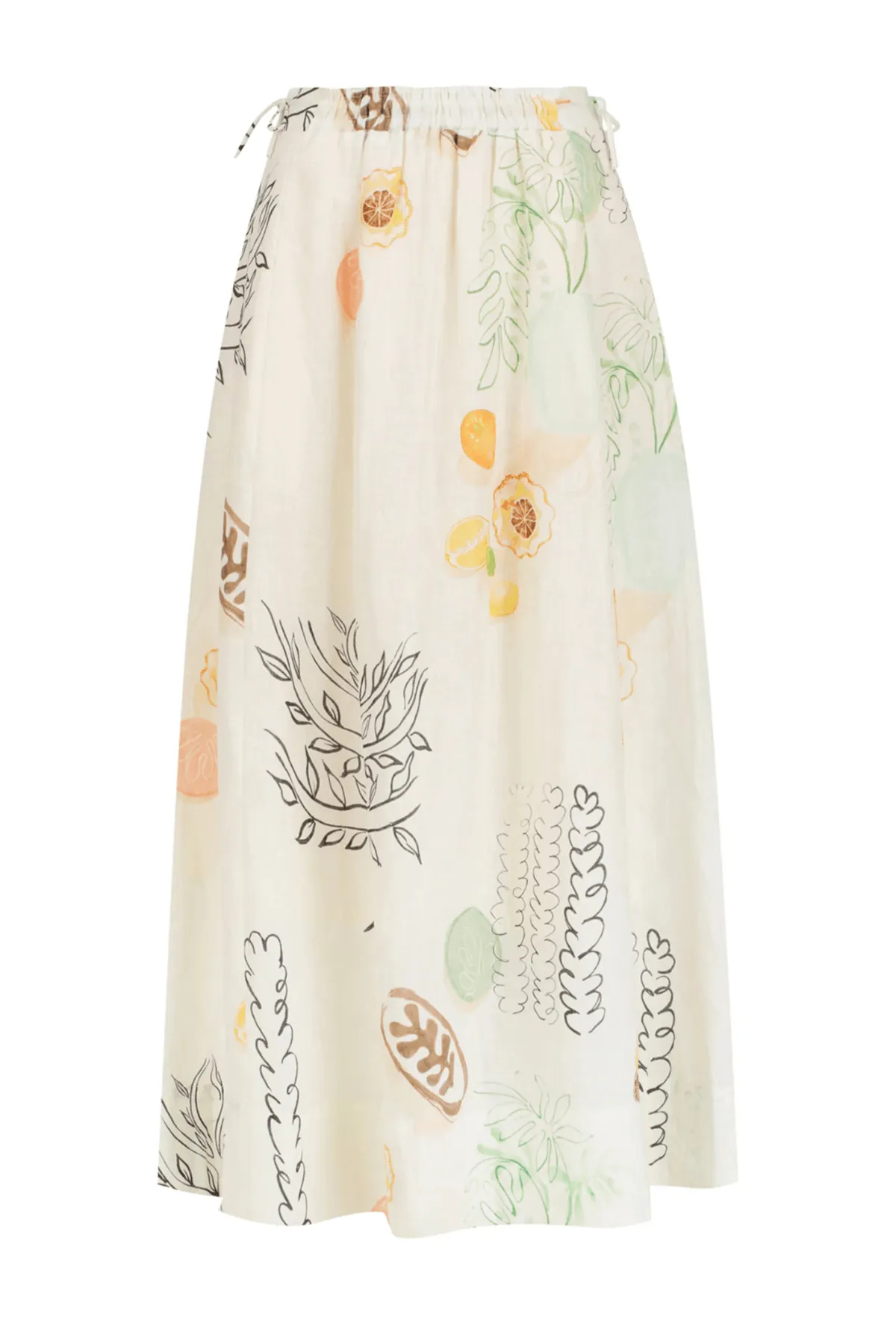 MAISON LINEN SKIRT PRINT