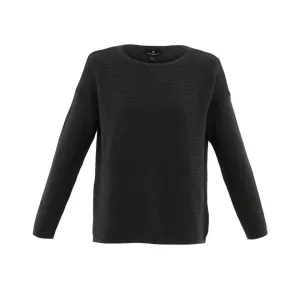 Marble Ribbed Sweater Charcoal