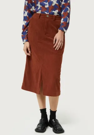 Marren Corduroy Midi Skirt