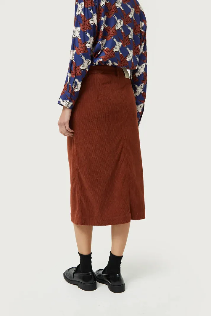 Marren Corduroy Midi Skirt