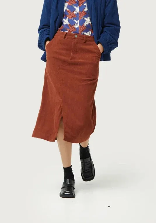 Marren Corduroy Midi Skirt