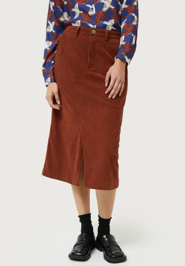 Marren Corduroy Midi Skirt