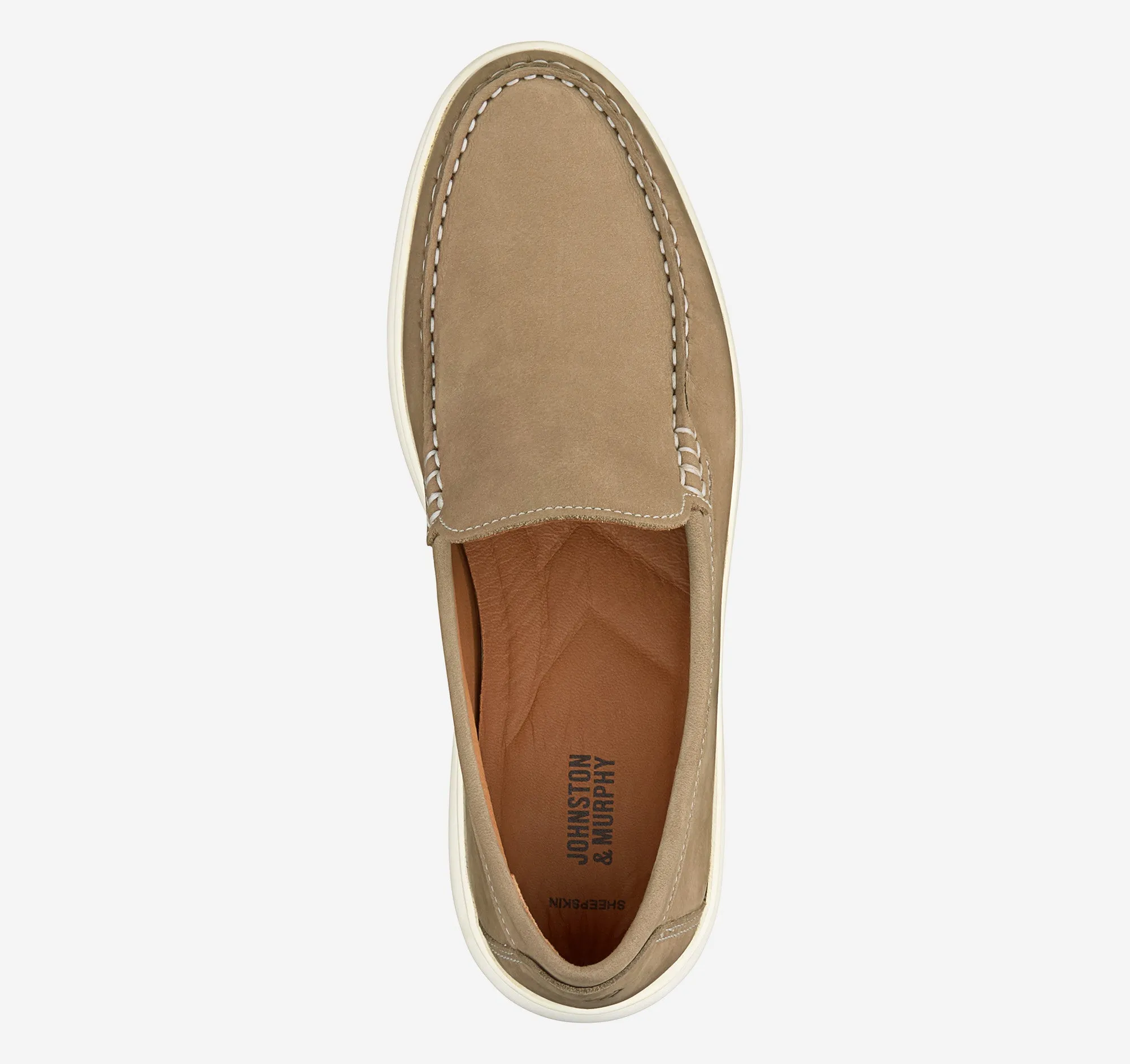 Men's Johnston & Murphy | Brannon Venetian | Taupe Nubuck