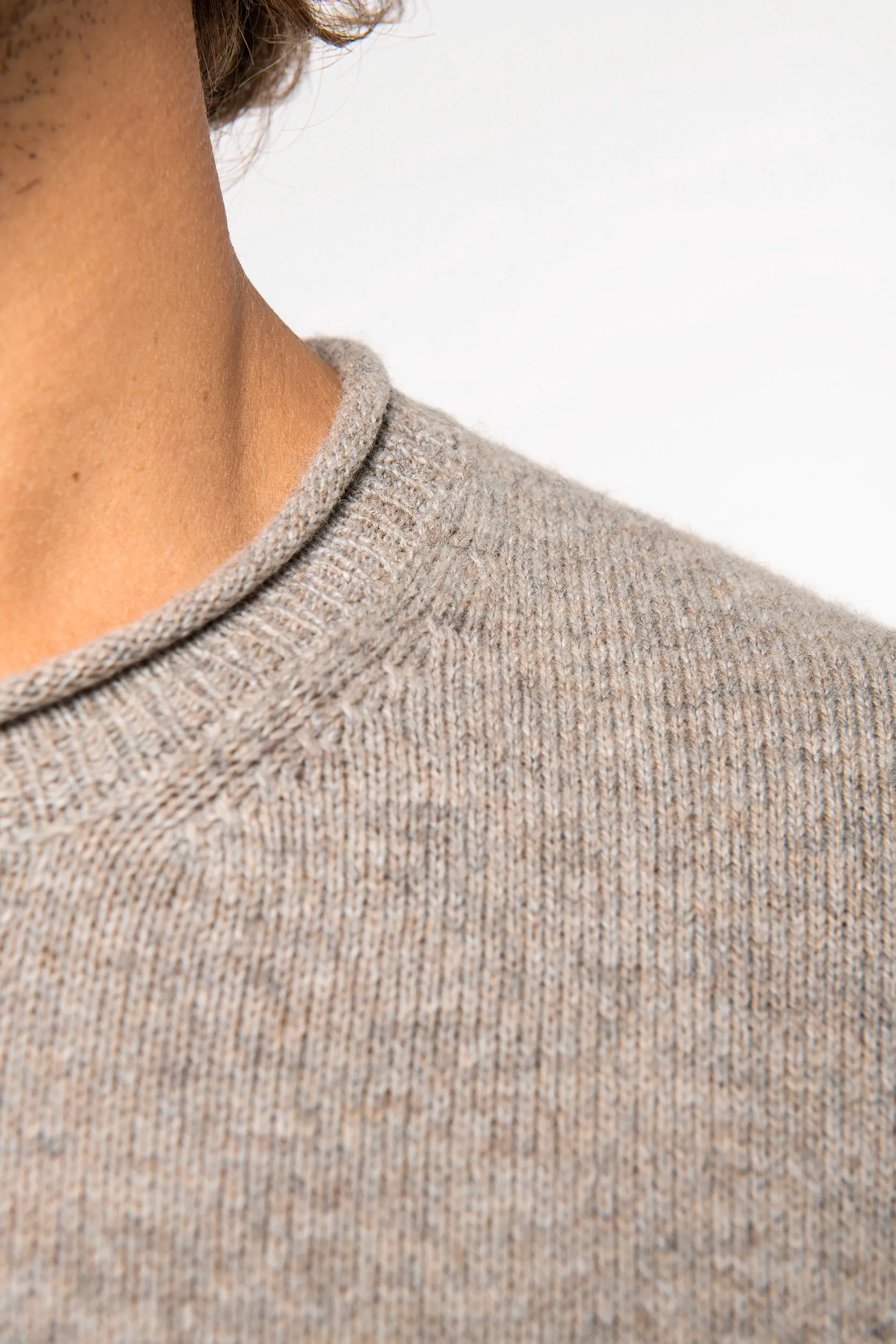 Men's Raw Edge Merino Wool Jumper - 370 g/m² - NS910