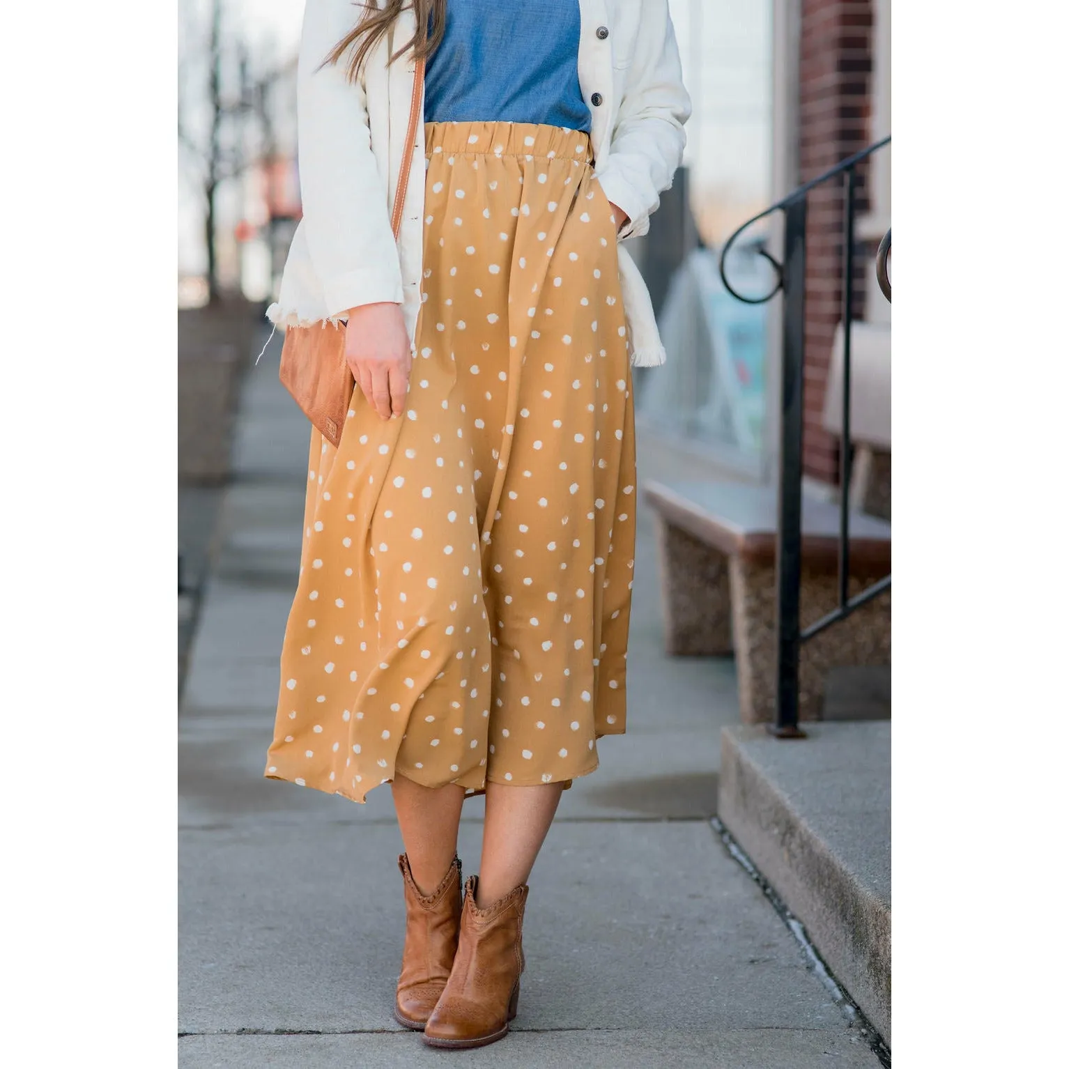 Midi Dot Skirt