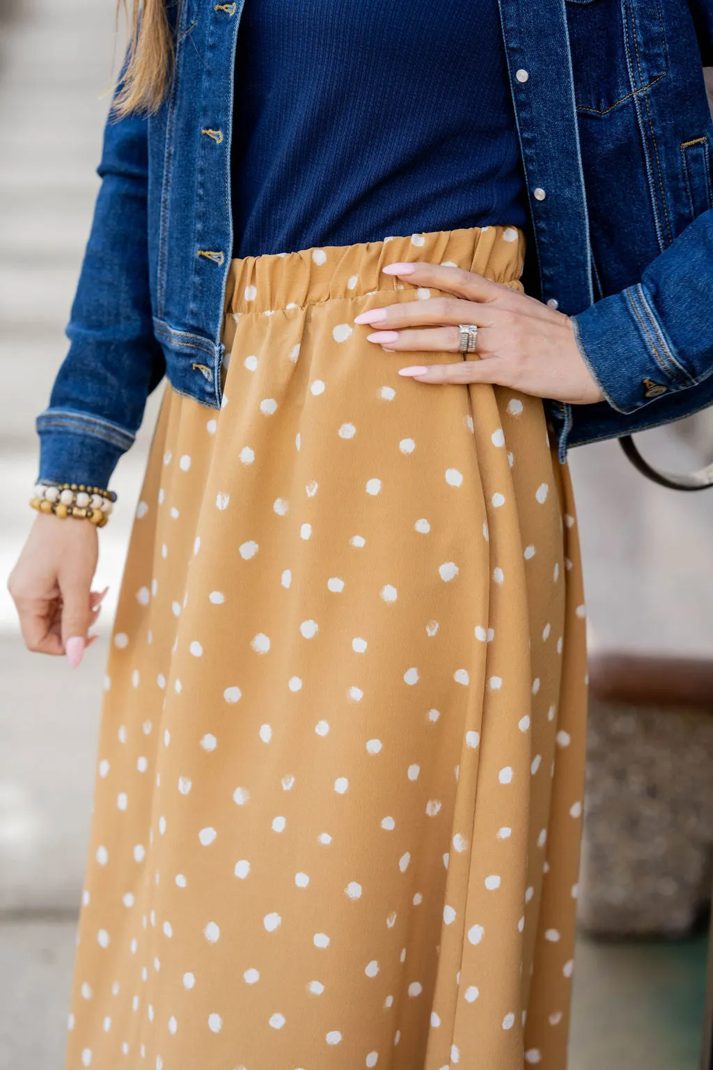 Midi Dot Skirt