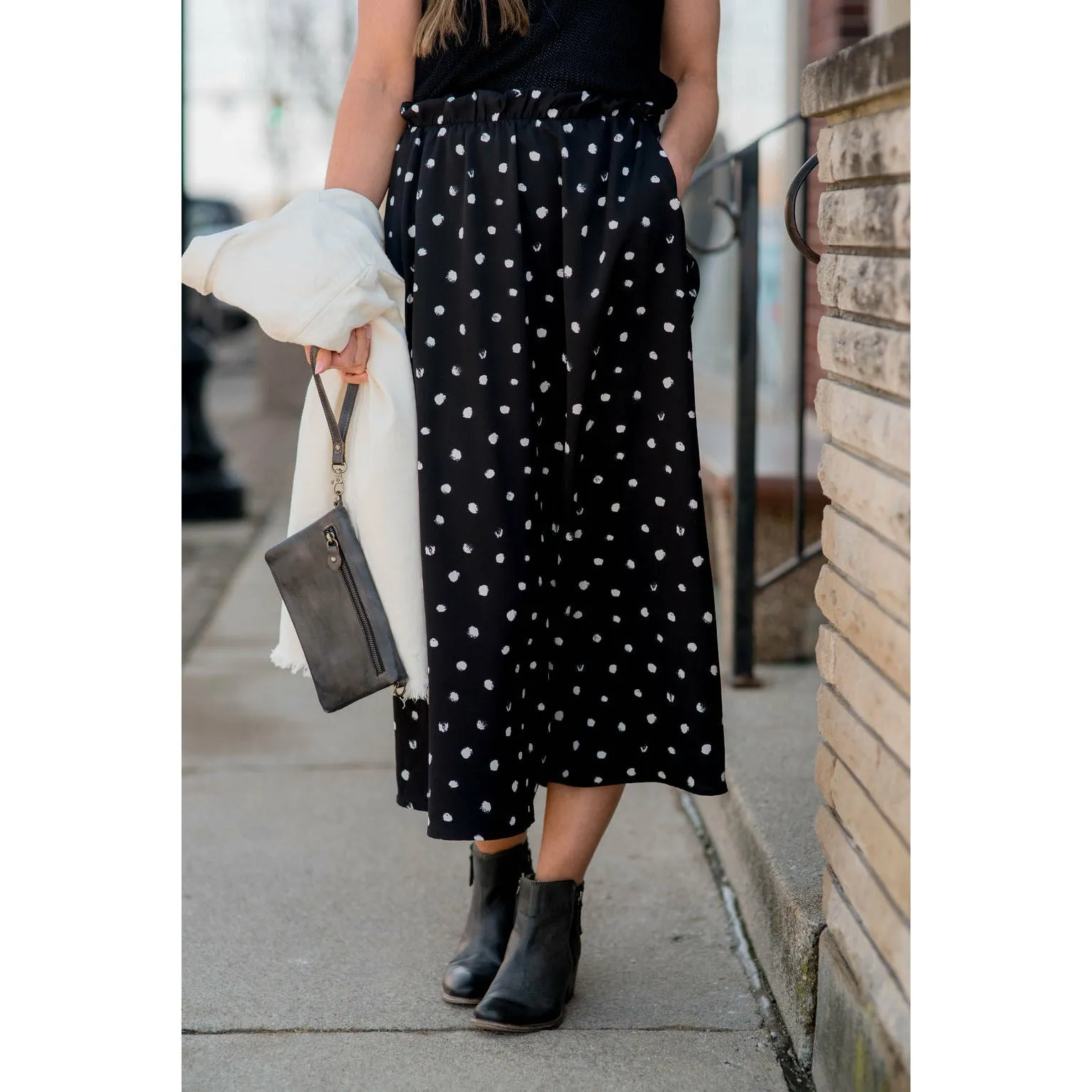 Midi Dot Skirt