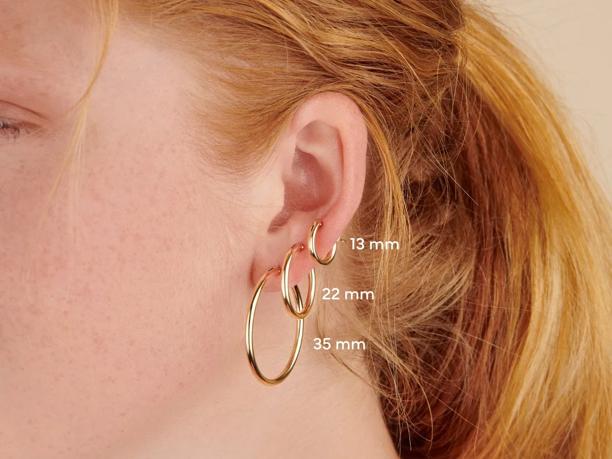 Midi Gold Filled Hoops