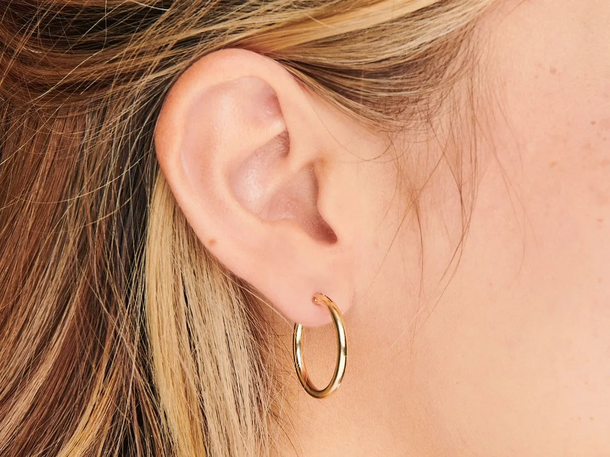 Midi Gold Filled Hoops