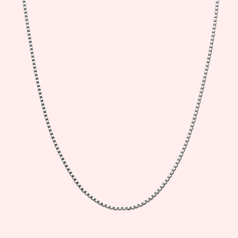 Mini Box Chain Hypoallergenic Necklace