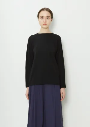 Minute C-Neck Cashmere Sweater — Black