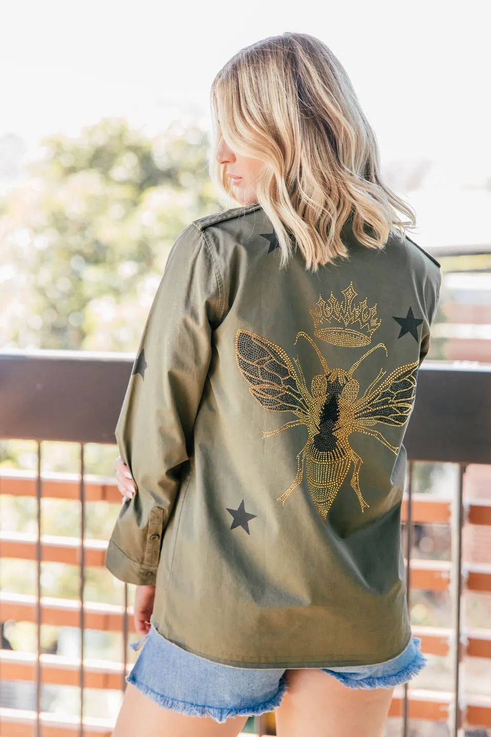 NEW!! Embellished Bee Shacket