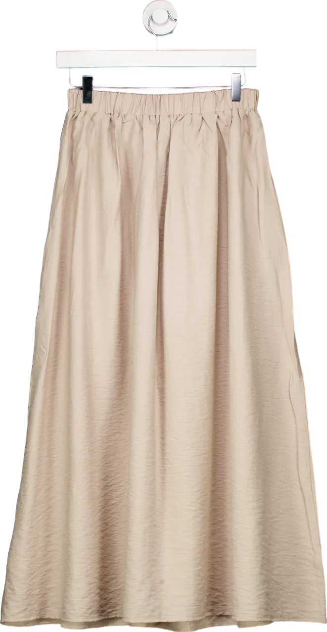 New Look Beige midi Skirt UK 8