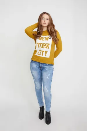 NEW YORK BADGE KNIT