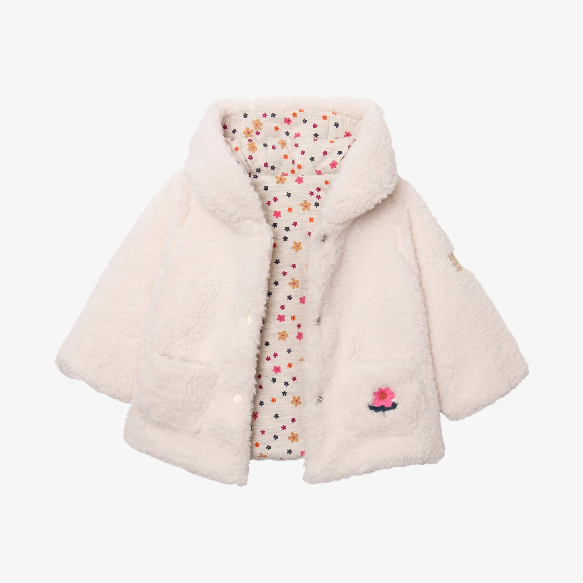 Newborn girls' off white jacket