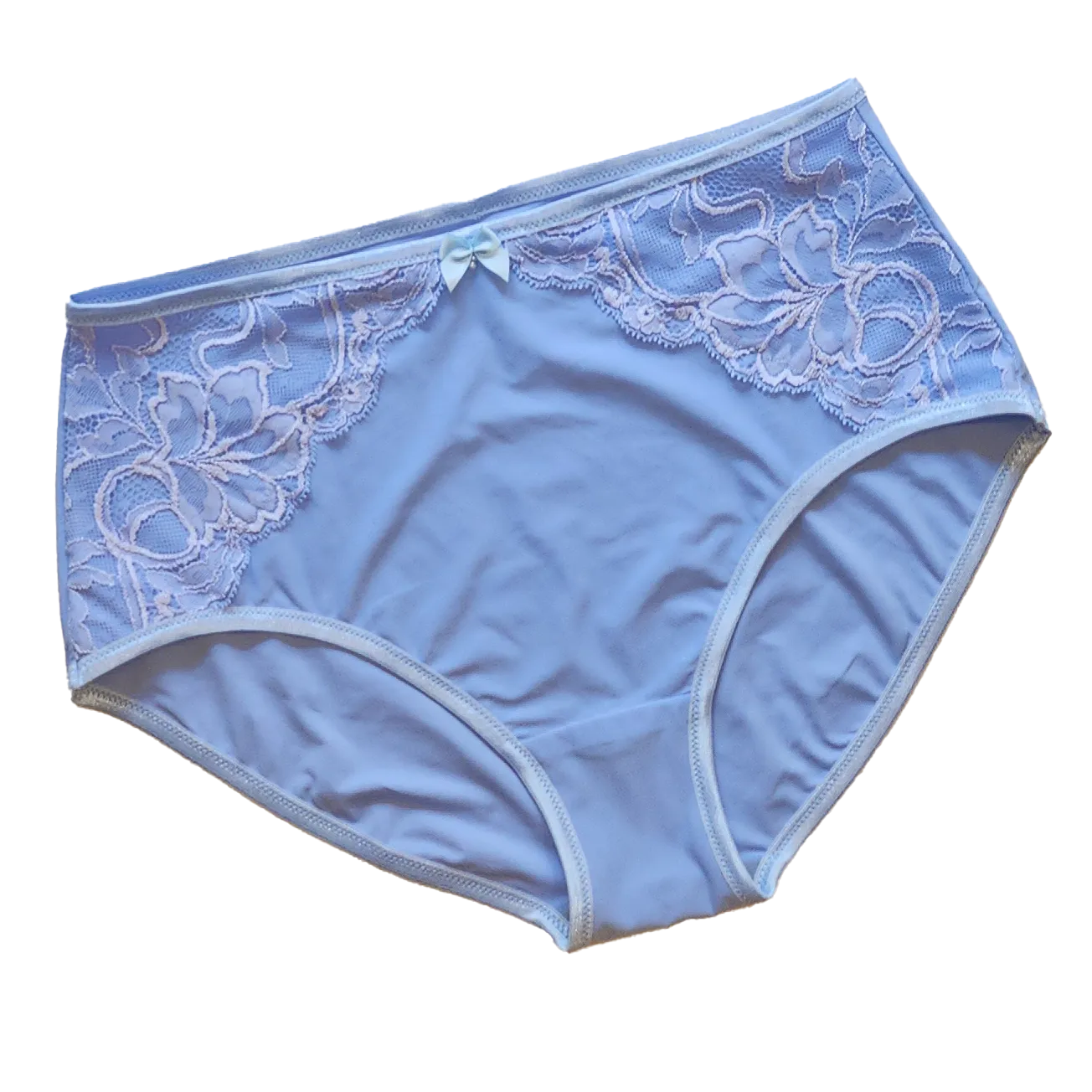 Nähpaket für Slip Diana in blau mit Mikrofaser und Spitze. IDsnsx2