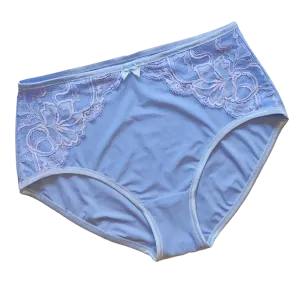 Nähpaket für Slip Diana in blau mit Mikrofaser und Spitze. IDsnsx2