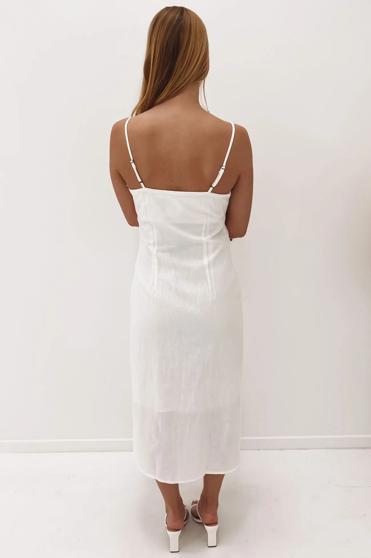 Oasis Slip Dress White