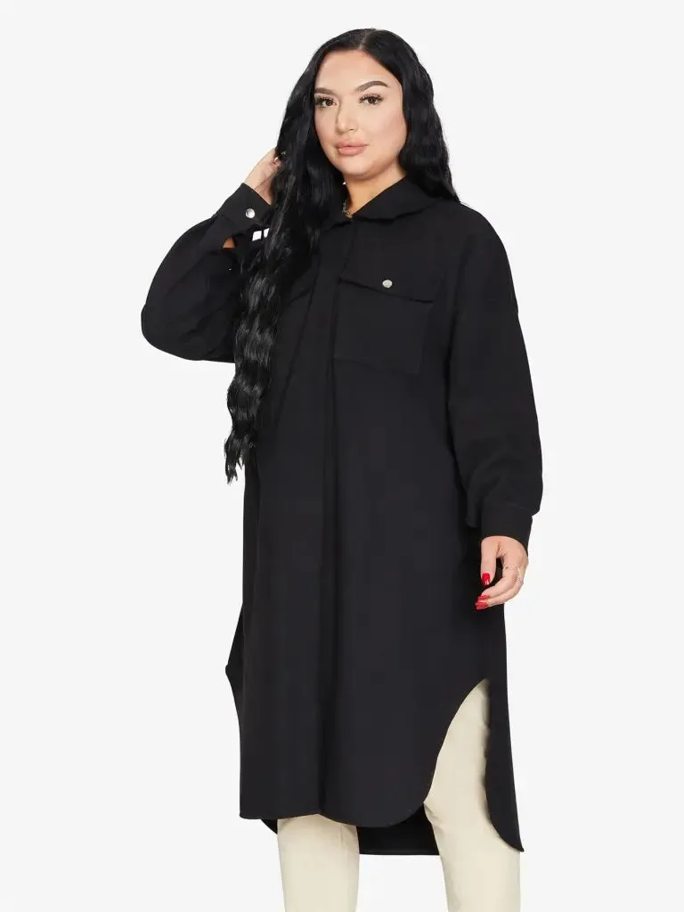 Oversized Longline Shacket