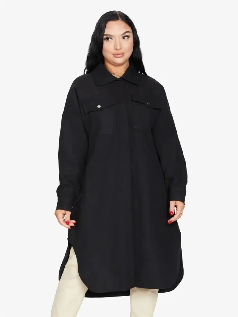 Oversized Longline Shacket