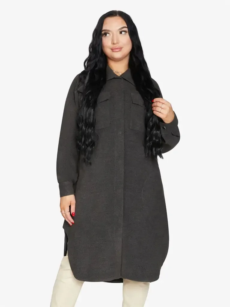 Oversized Longline Shacket