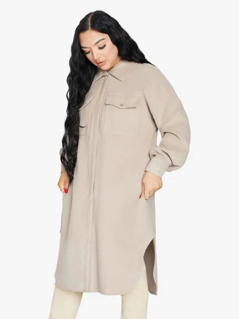 Oversized Longline Shacket