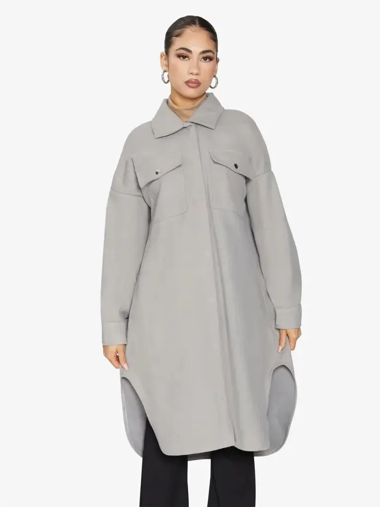 Oversized Longline Shacket