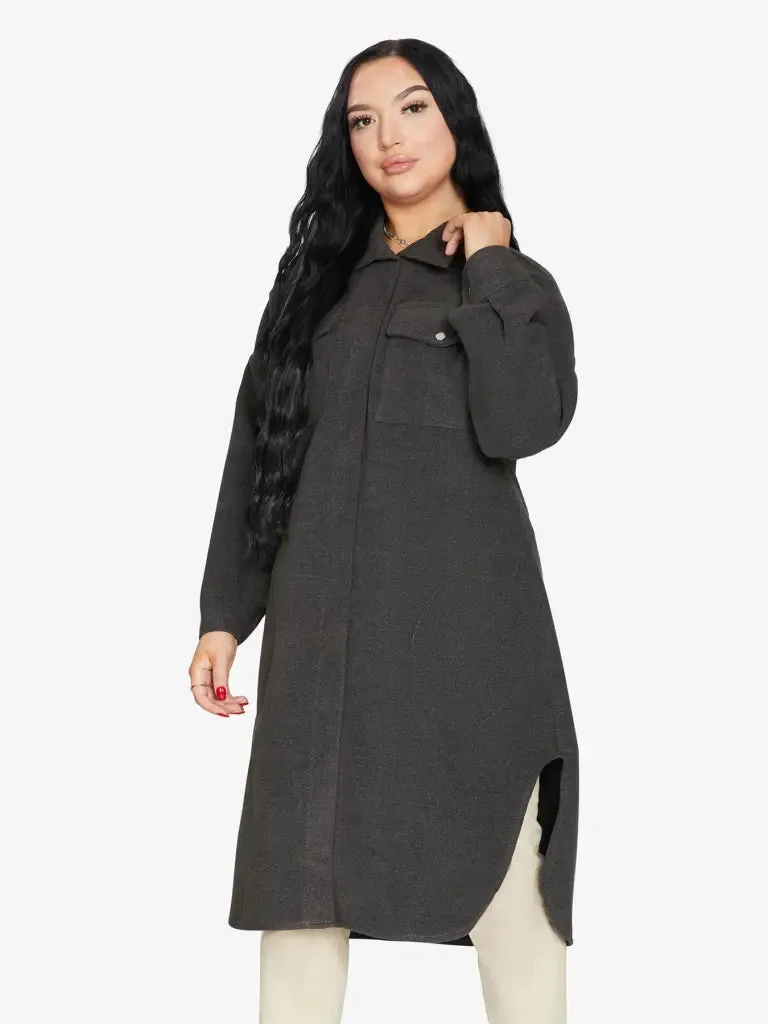 Oversized Longline Shacket