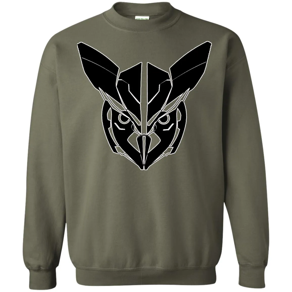 Owl Face Transformers Crewneck Pullover.