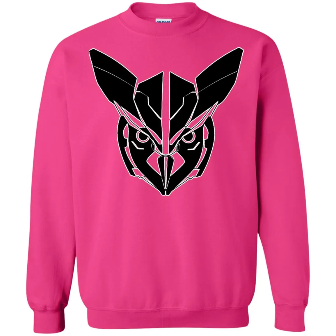 Owl Face Transformers Crewneck Pullover.