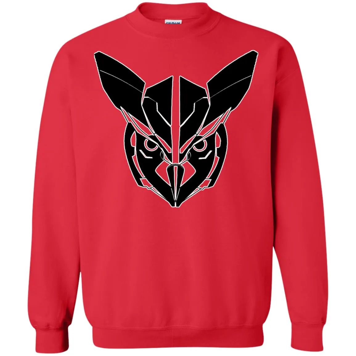 Owl Face Transformers Crewneck Pullover.