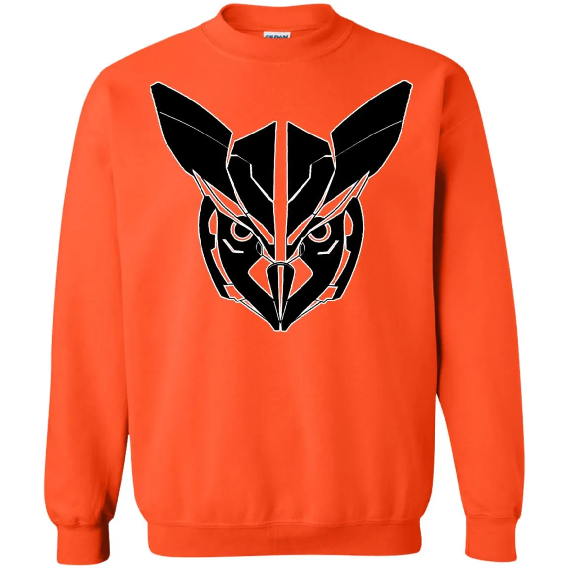 Owl Face Transformers Crewneck Pullover.