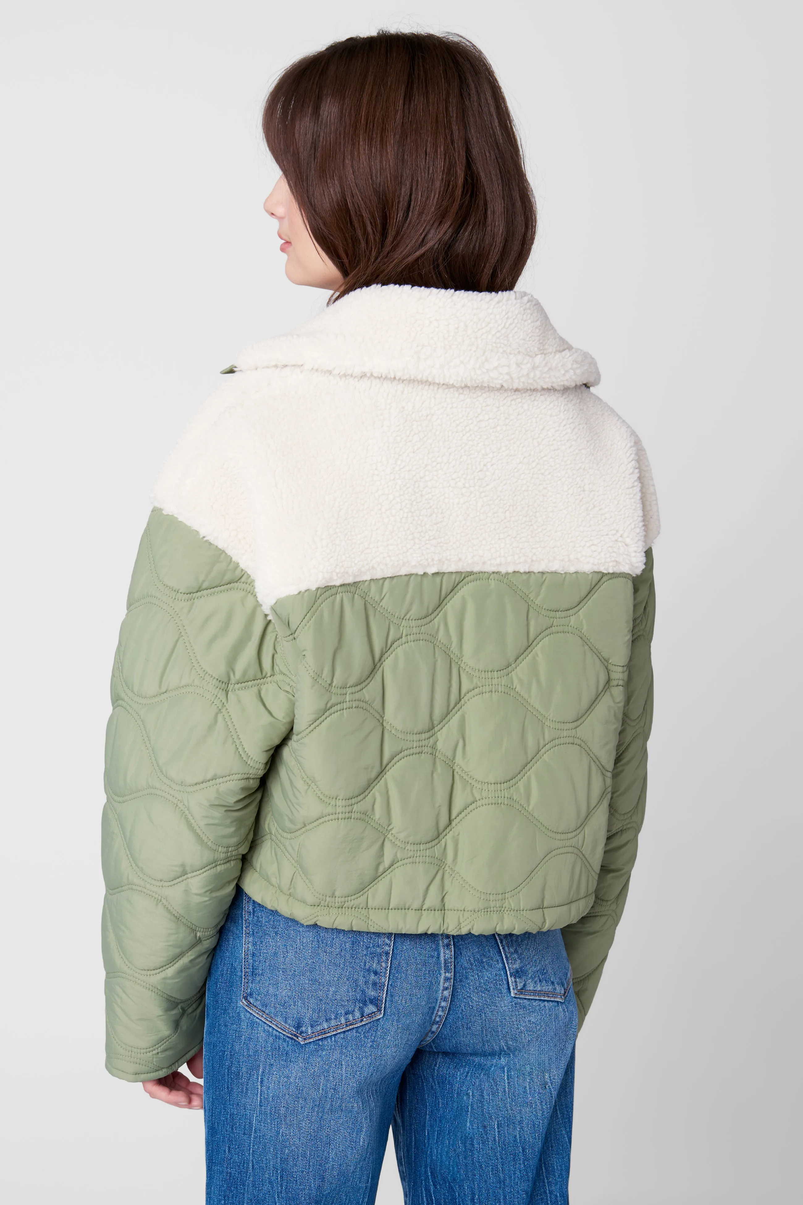 Perfect Getaway Sherpa x Quilted Jacket