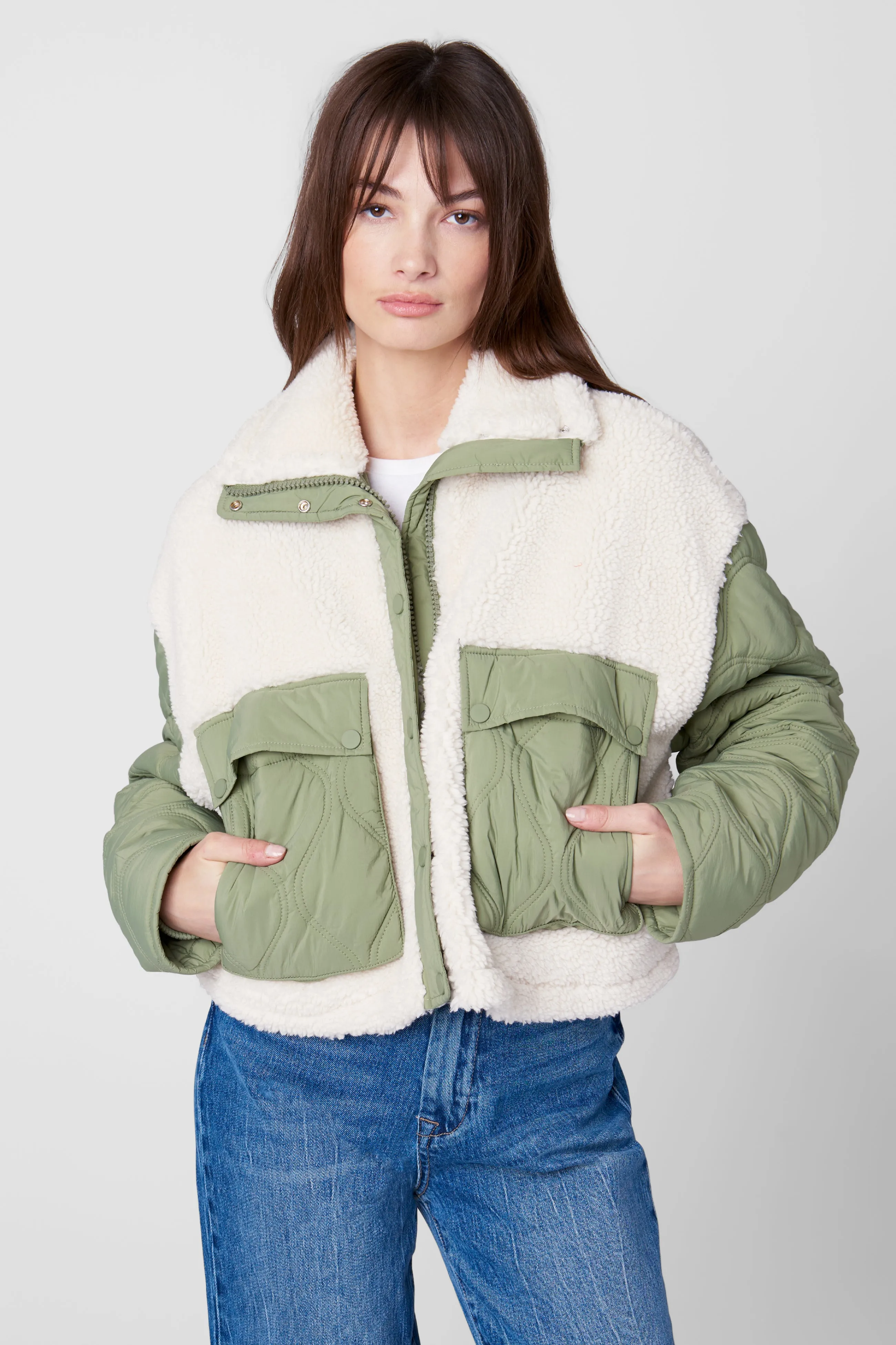 Perfect Getaway Sherpa x Quilted Jacket