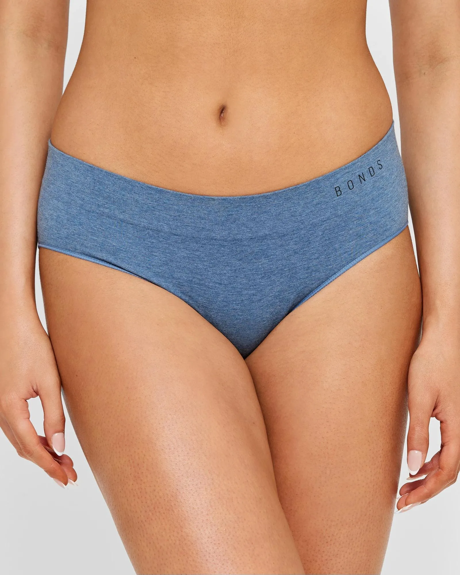 popular  Bonds 2 Pack Seamless Midi Briefs - Denim Marle