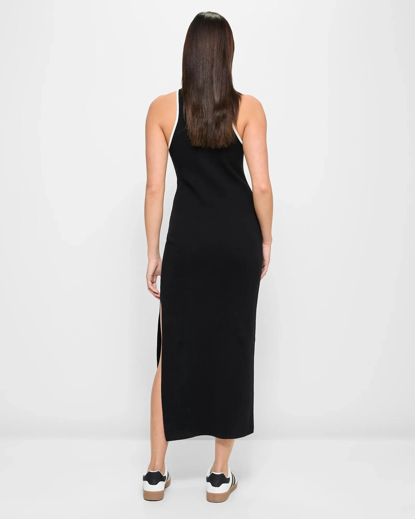 popular  Contrast Racer Midi Dress - Lily Loves