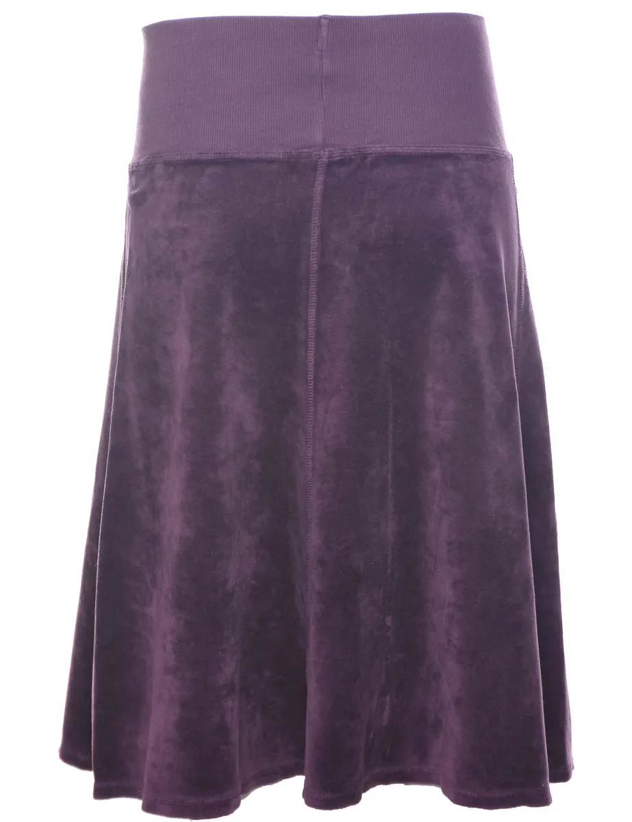 Purple Midi Skirt - M