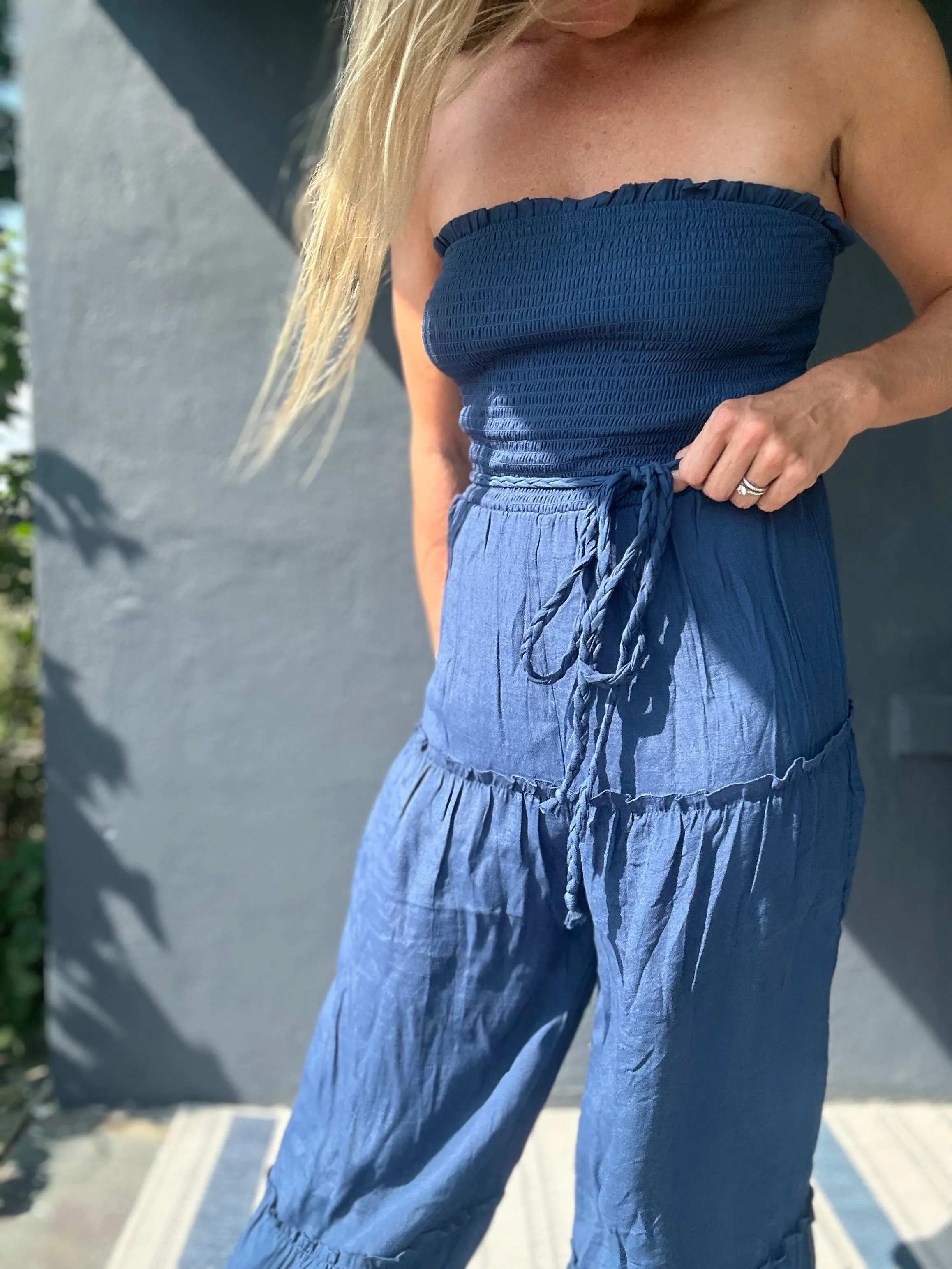 Raquel strapless jumpsuit