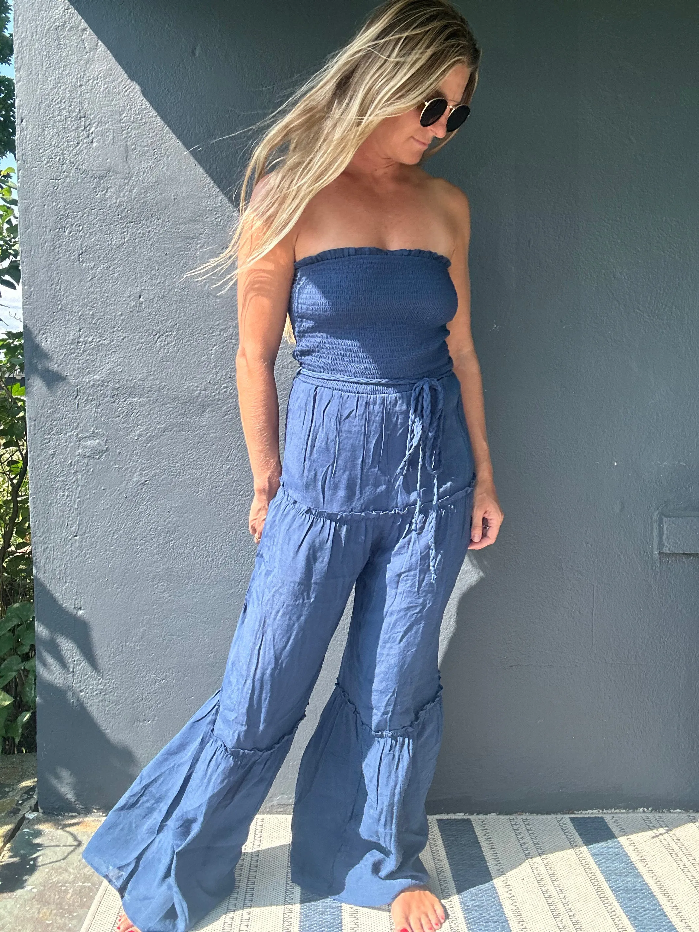 Raquel strapless jumpsuit