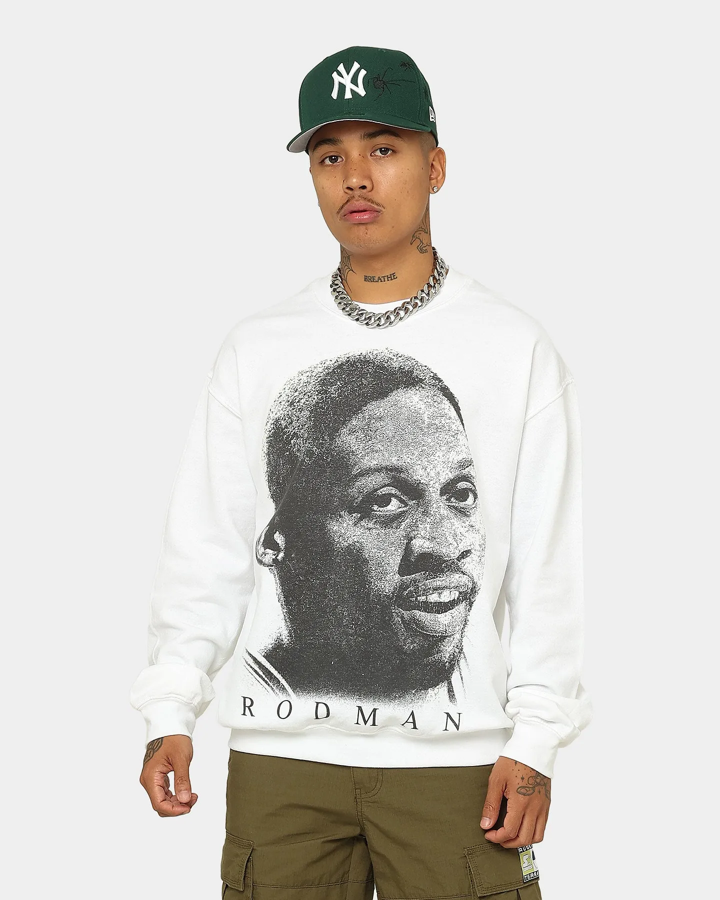 Rodman Brand Rodman Face UV Crewneck White