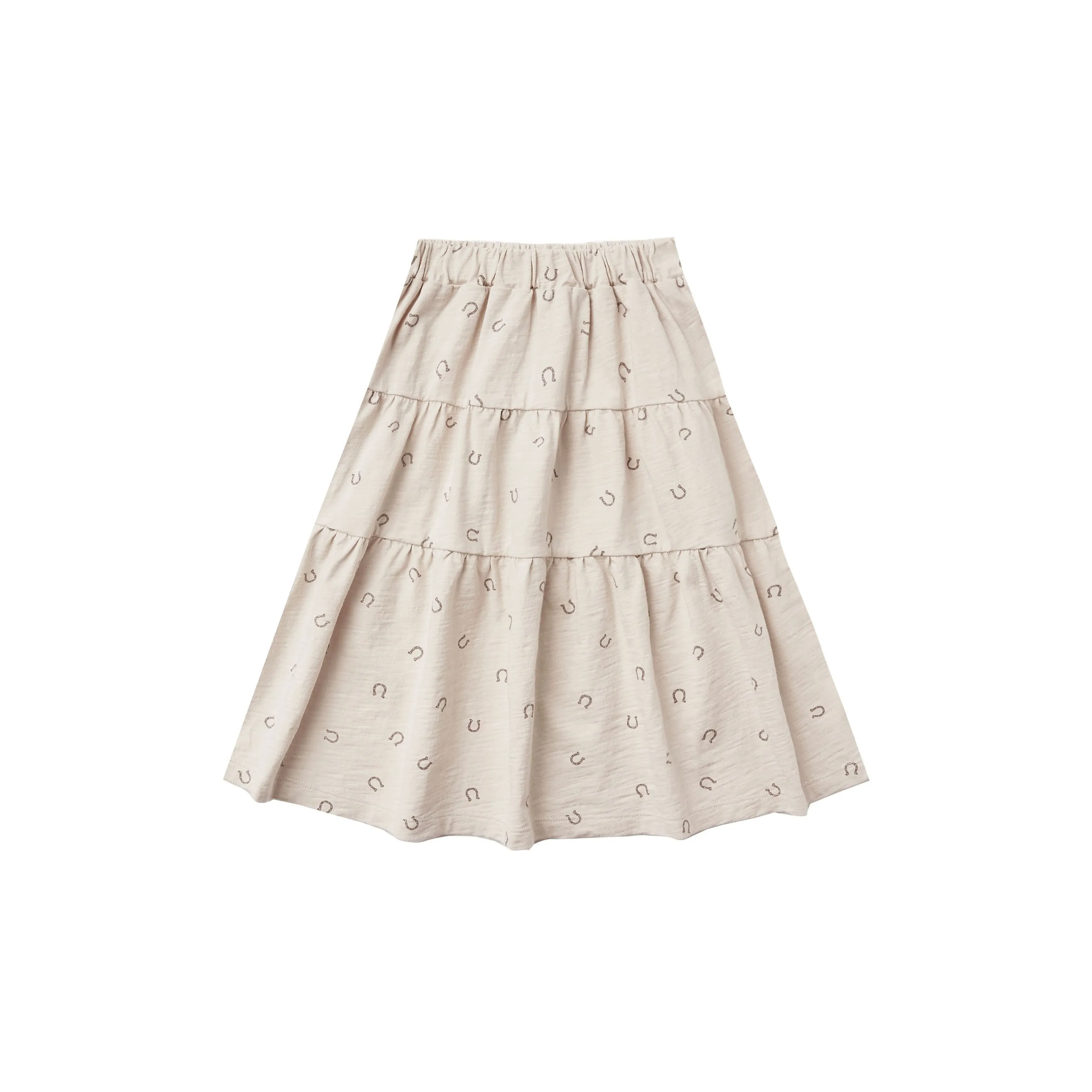 Rylee   Cru Dolly Midi Skirt - Stone Horseshoes