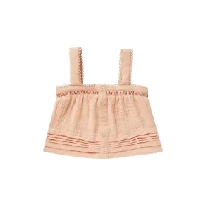 Rylee   Cru Pleat Tank - Apricot