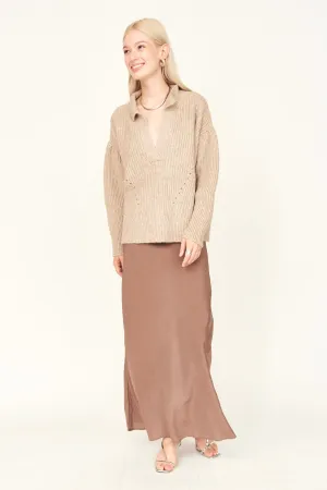 Santander Skirt in Taupe