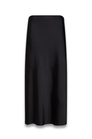 Satin Midi Skirt