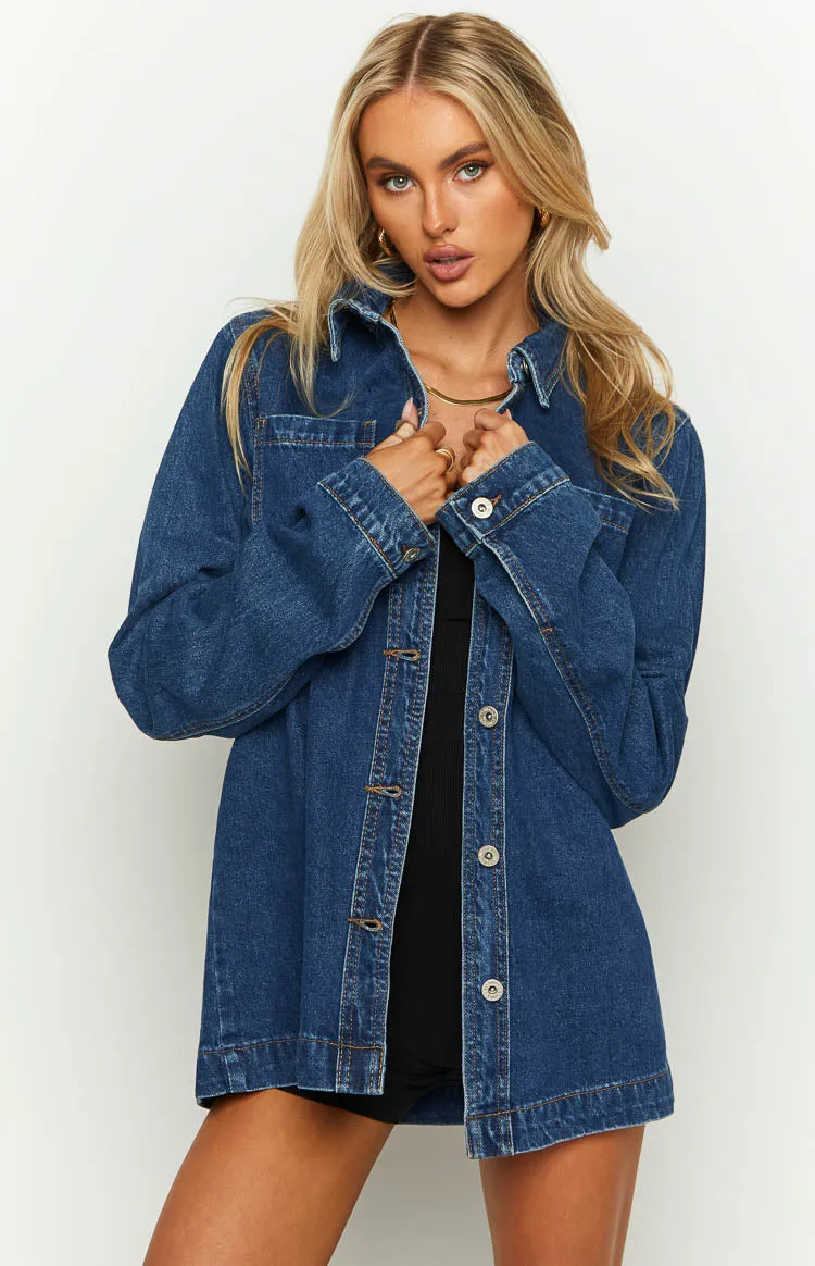 She's Got It Denim Long Sleeve Top